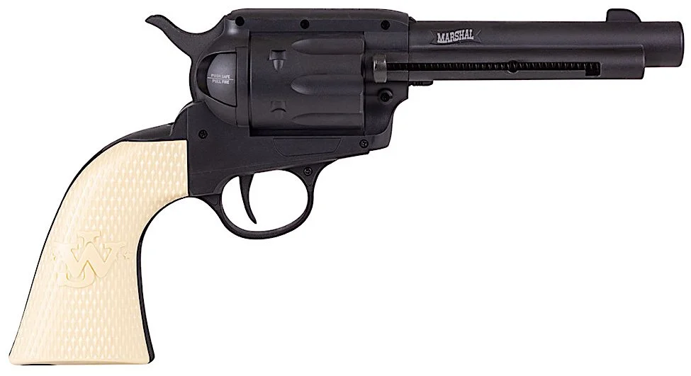 John Wayne Marshal CO2 BB Revolver Table Top Review — Replica